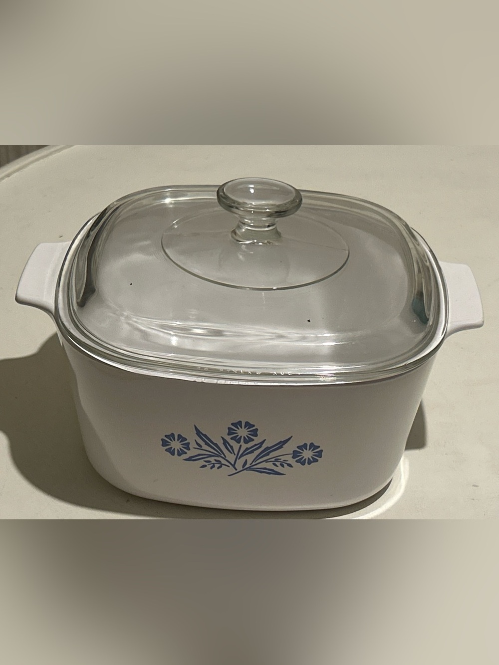Vtg Corning Ware Blue Cornflower Casserole Dish